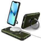 For iPhone 13 MagSafe Magnetic Holder Phone Case(Green) - 1