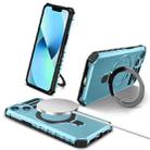 For iPhone 13 MagSafe Magnetic Holder Phone Case(Light Blue) - 1