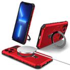 For iPhone 13 Pro MagSafe Magnetic Holder Phone Case(Red) - 1