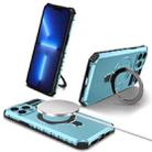 For iPhone 13 Pro Max MagSafe Magnetic Holder Phone Case(Light Blue) - 1