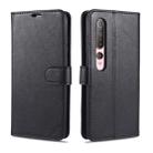 For Xiaomi Mi 10 / 10 Pro AZNS Sheepskin Texture Horizontal Flip Leather Case with Holder & Card Slots & Wallet(Black) - 1
