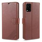 For Xiaomi 10 Lite AZNS Sheepskin Texture Horizontal Flip Leather Case with Holder & Card Slots & Wallet(Brown) - 1