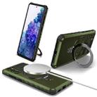 For Samsung Galaxy S20 FE MagSafe Magnetic Holder Phone Case(Green) - 1