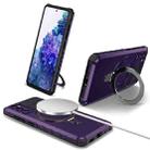 For Samsung Galaxy S20 FE MagSafe Magnetic Holder Phone Case(Purple) - 1