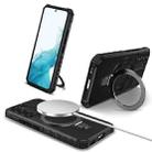 For Samsung Galaxy S22+ 5G MagSafe Magnetic Holder Phone Case(Black) - 1