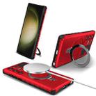 For Samsung Galaxy S23 Ultra 5G MagSafe Magnetic Holder Phone Case(Red) - 1