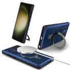 For Samsung Galaxy S23 Ultra 5G MagSafe Magnetic Holder Phone Case(Blue) - 1