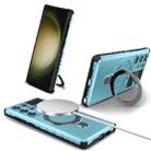 For Samsung Galaxy S23 Ultra 5G MagSafe Magnetic Holder Phone Case(Light Blue) - 1