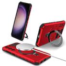 For Samsung Galaxy S23 5G MagSafe Magnetic Holder Phone Case(Red) - 1