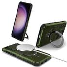 For Samsung Galaxy S23 5G MagSafe Magnetic Holder Phone Case(Green) - 1