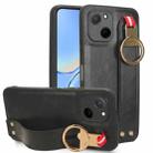 For Huawei Maimang A20 5G Wristband Leather Back Phone Case(Black) - 1