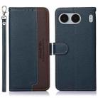 For OnePlus Nord 4 KHAZNEH Litchi Texture Leather RFID Phone Case(Blue) - 1