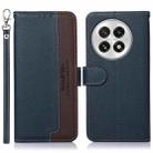 For OnePlus Nord 13 KHAZNEH Litchi Texture Leather RFID Phone Case(Blue) - 1