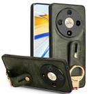 For Honor X9b/Magic6 Lite 5G Wristband Leather Back Phone Case(Green) - 1