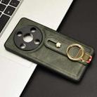 For Honor X9b/Magic6 Lite 5G Wristband Leather Back Phone Case(Green) - 2