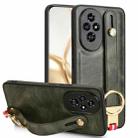 For Honor 200 5G Wristband Leather Back Phone Case(Green) - 1