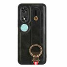 For Honor Play9C Wristband Leather Back Phone Case(Black) - 3