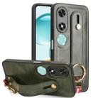For Honor Play9C Wristband Leather Back Phone Case(Green) - 1