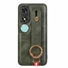 For Honor Play9C Wristband Leather Back Phone Case(Green) - 3