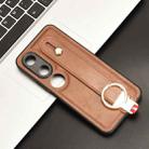 For Honor Play9C Wristband Leather Back Phone Case(Brown) - 2