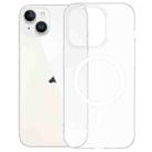 For iPhone 13 High Transparency MagSafe Ice Fog Phone Case(Translucent White) - 1