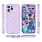 For iPhone 16 Pro Max Shockproof Terminator Glitter Powder Phone Case(Purple) - 2