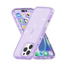 For iPhone 16 Pro Max Shockproof Terminator Glitter Powder Phone Case(Purple) - 3