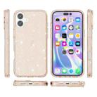 For iPhone 16 Plus Shockproof Terminator Glitter Powder Phone Case(Gold) - 2