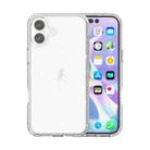 For iPhone 16 Plus Shockproof Terminator Glitter Powder Phone Case(White) - 1