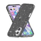 For iPhone 16 Shockproof Terminator Glitter Powder Phone Case(Black) - 3