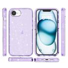 For iPhone 16e Shockproof Terminator Glitter Powder Phone Case(Purple) - 2