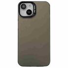 For iPhone 14 Semi Transparent Frosted PC Phone Case(Brown) - 1