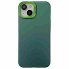 For iPhone 14 Semi Transparent Frosted PC Phone Case(Green) - 1