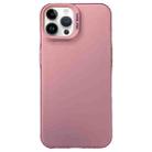 For iPhone 14 Pro Semi Transparent Frosted PC Phone Case(Pink) - 1