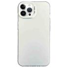 For iPhone 12 Pro Semi Transparent Frosted PC Phone Case(White) - 1