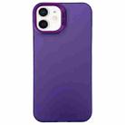 For iPhone 11 Semi Transparent Frosted PC Phone Case(Purple) - 1