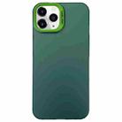 For iPhone 11 Pro Max Semi Transparent Frosted PC Phone Case(Green) - 1