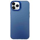 For iPhone 11 Pro Max Semi Transparent Frosted PC Phone Case(Blue) - 1