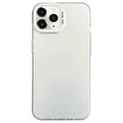 For iPhone 11 Pro Max Semi Transparent Frosted PC Phone Case(White) - 1
