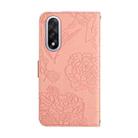 For OnePlus Nord 5 5G / Ace 5 Ultra Skin Feel Butterfly Peony Embossed Leather Phone Case(Pink) - 3
