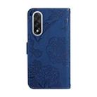 For OnePlus Nord 5 5G / Ace 5 Ultra Skin Feel Butterfly Peony Embossed Leather Phone Case(Blue) - 3