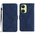 For OnePlus Nord CE 3 Lite Stitching Embossed Leather Phone Case(Blue) - 1