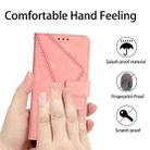 For OnePlus Nord CE 3 Lite Stitching Embossed Leather Phone Case(Pink) - 6