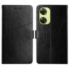 For OnePlus Nord CE 3 Lite Y-shaped Pattern Flip Leather Phone Case(Black) - 1