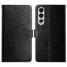 For OnePlus Nord CE4 Y-shaped Pattern Flip Leather Phone Case(Black) - 1