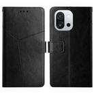 For OnePlus 13T Y-shaped Pattern Flip Leather Phone Case(Black) - 1