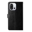 For OnePlus 13T Y-shaped Pattern Flip Leather Phone Case(Black) - 3