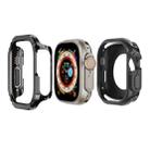 For Apple Watch Ultra 49mm 2-in-1 PC Hybrid TPU Armor Watch Case(Black) - 1