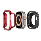 For Apple Watch Ultra 49mm 2-in-1 PC Hybrid TPU Armor Watch Case(Red) - 1