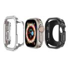 For Apple Watch Ultra 49mm 2-in-1 PC Hybrid TPU Armor Watch Case(Silver Gray) - 1